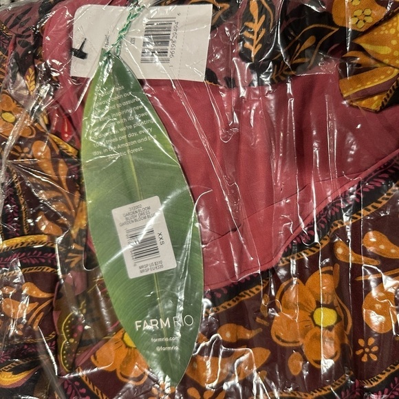 NWT Farm Rio Floral Maxi Luxury Euro Summer Vacation - Picture 9 of 10